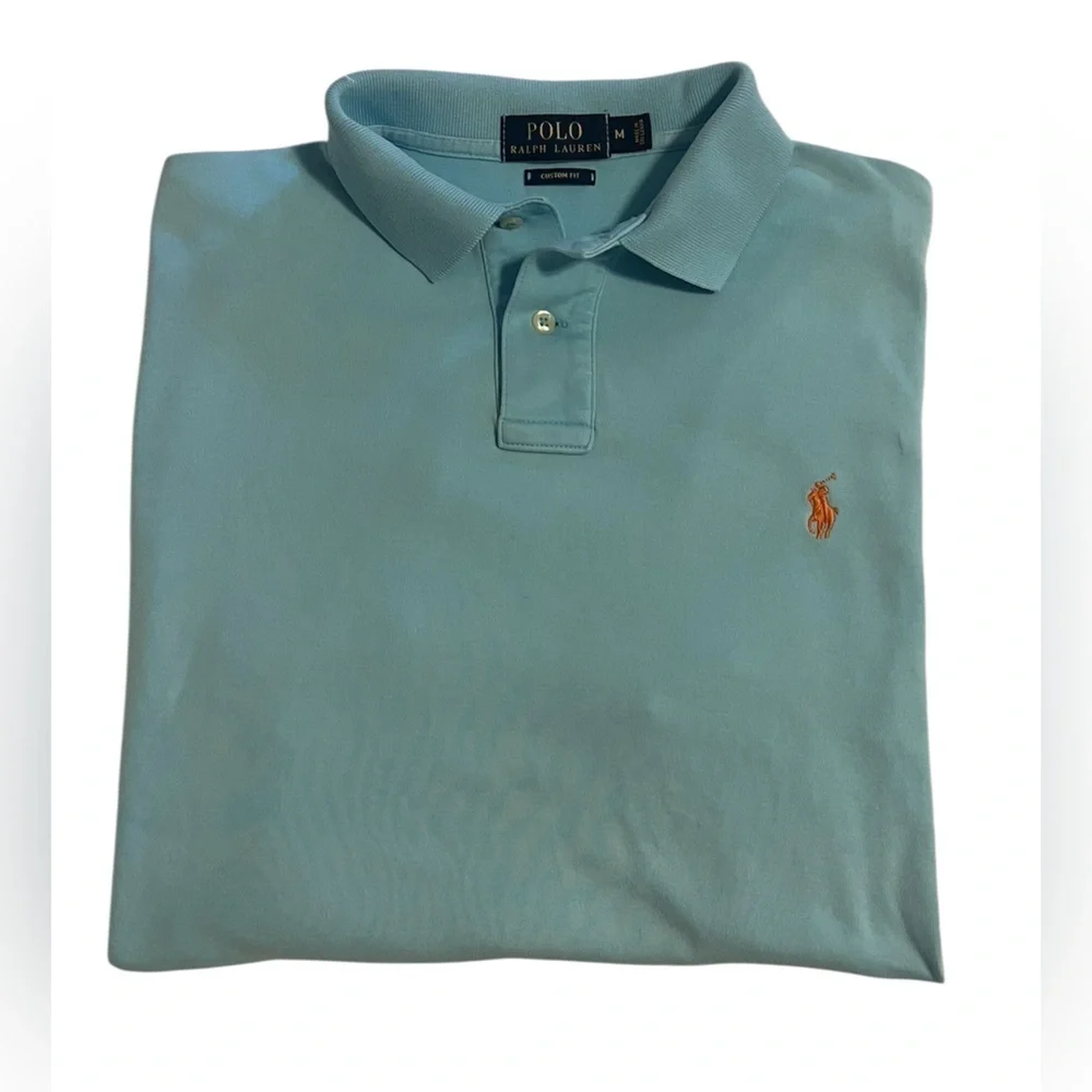 Ralph Lauren Sky Blue Custom Fit Polo size M